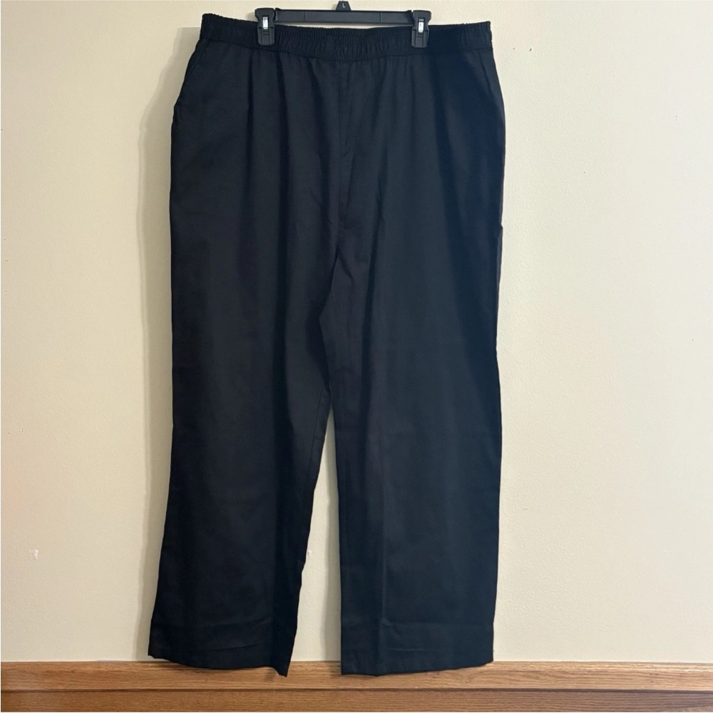 Pembrook Mens Elastic Waist Pants 3XL black NWT cl